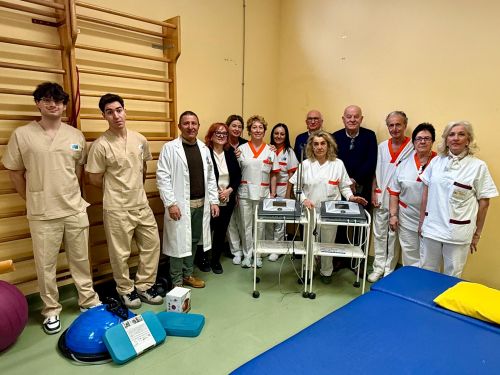 Sanitari e calcit al Centro di riabilitazione San Donato Ar