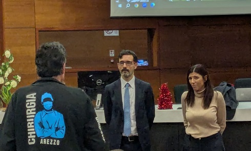 Un momento della visita