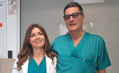 La dr.ssa Ulpjana Gjondedaj e il dr. Marco De Prizio