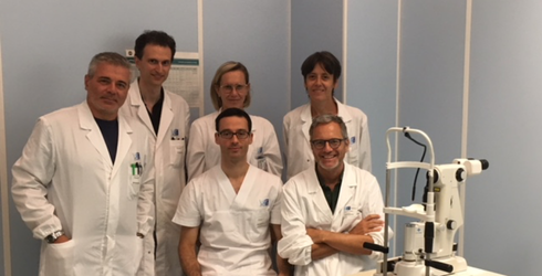 dott. Angelo Balestrazzi e parte dello staff di Oculistica dell'Ospedale Misericordia di Grosseto
