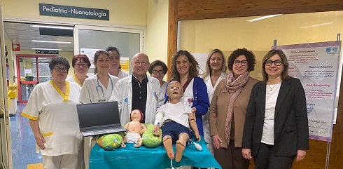 foto di gruppo con i manichini