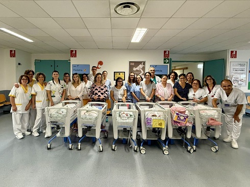il personale di Ostetricia e Ginecologia e di Pediatria e Neonatologia dell'Ospedale di Nottola