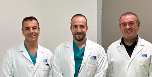i dottori Pierfrancesco Perani, Fabio Celli e Michele Dentamaro