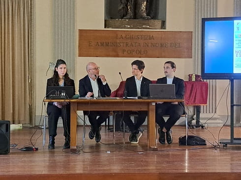 I rappresentanti della Consulta provinciale degli studenti con i dottori Luciano Tagliaferri e Ciro Sommella