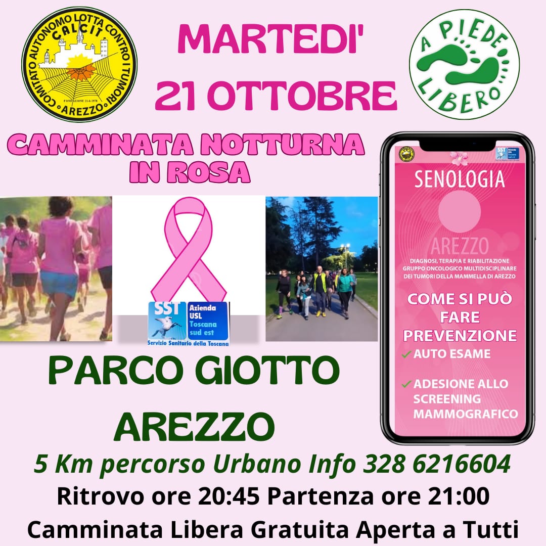 locandina Camminata in Rosa