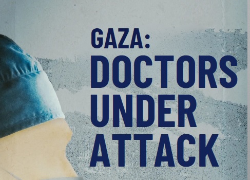 scritta blu titolo film gaza