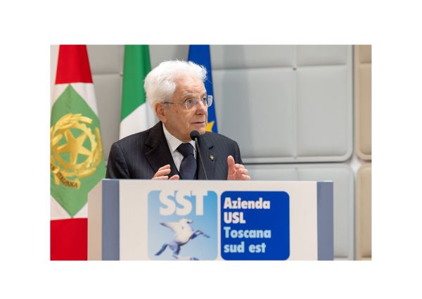 Il presidente Mattarella in visita all'Ospedale Misericordia