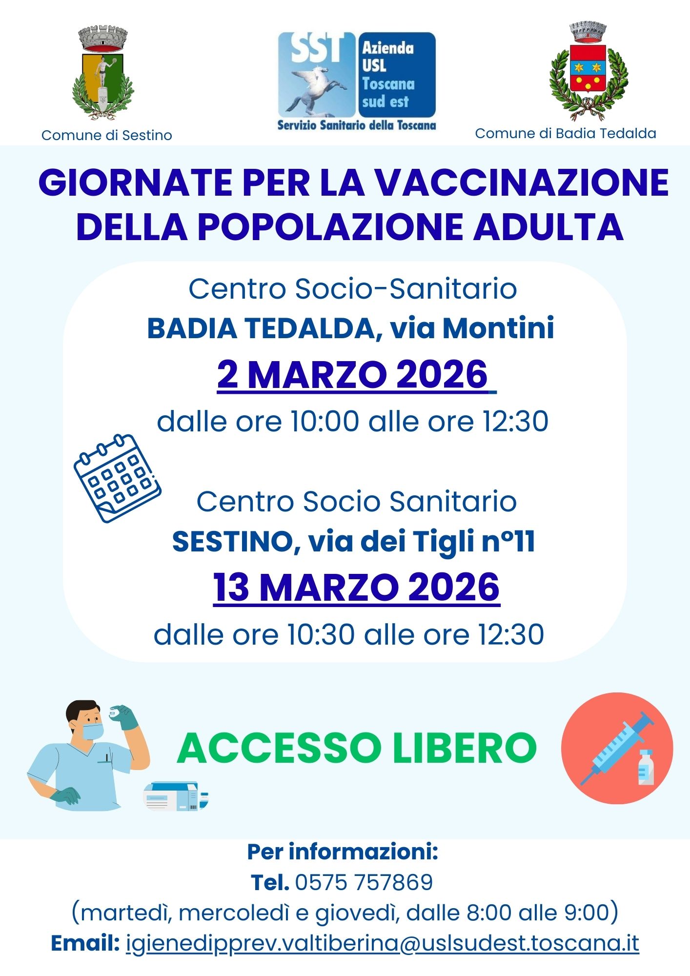 vaccinazione sestino badia